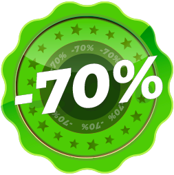 70% Discount Badge